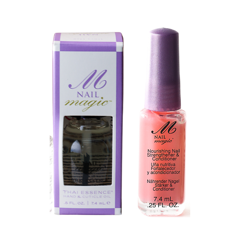 Nail Magic Nourish Nail Strengthener & Conditioner 7.4ml and Thai Essence Hand & Cuticle Oil 14.8ml