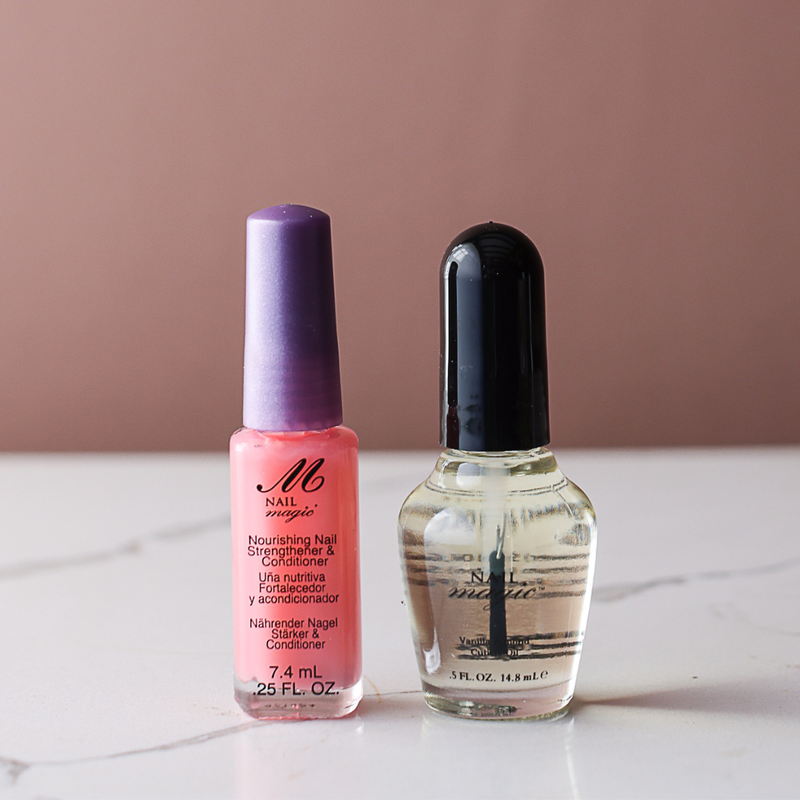 Nail Magic Nourish Nail Strengthener & Conditioner 7.4ml and Vanilla Almond Cuticle Oil 14.8ml